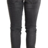 Acht Gray Washed Cotton Slim Fit Low Waist Women Denim Trouser Jeans