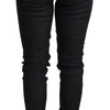 Acht Blue Cotton Low Waist Slim Fit Denim Women Trouser Jeans