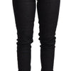 Acht Blue Cotton Low Waist Slim Fit Denim Women Trouser Jeans