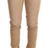 Ermanno Scervino Brown Low Waist Skinny Denim Trouser Cotton Jeans