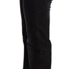Ermanno Scervino Black Washed Straight Denim Trouser Cotton Jeans