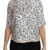 Dolce & Gabbana White Musical Instruments Print Blouse