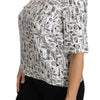 Dolce & Gabbana White Musical Instruments Print Blouse