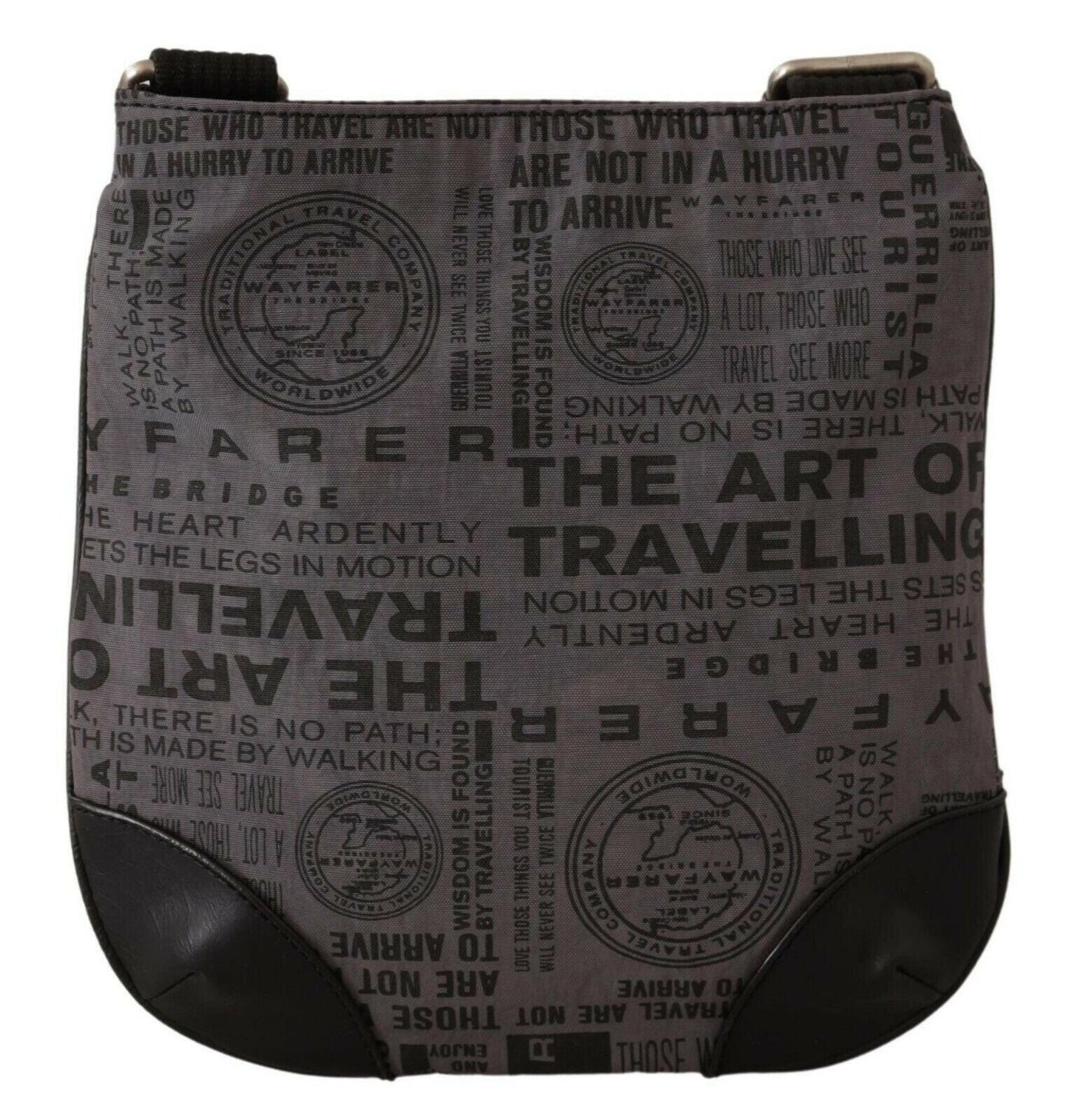 Sac bandoulière chic en tissu gris WAYFARER