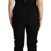 La Maison du Couturier Black Spaghetti Strap Jumpsuit Dress