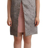 Comeforbreakfast Gray Sleeveless Shift Knee Length Dress