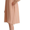 Twinset Beige Polyester Sleeveless Shift Knee Length Dress