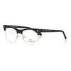 Frankie Morello Black Metallic Men's Eyeglass Frame