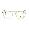 Frankie Morello Gold Metallic Men's Frame Aviator Eyeglasses