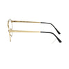 Frankie Morello Gold Metallic Men's Frame Aviator Eyeglasses