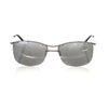 Lunettes de soleil argentées métallisées pour homme Frankie Morello