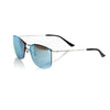 Frankie Morello Silver Metallic Men Sunglasses