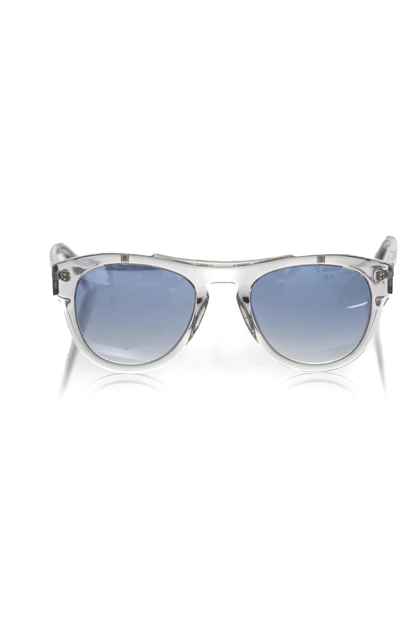Lunettes de soleil Frankie Morello en acétate blanc pour homme