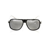 Frankie Morello Black Metallic Fiber Men Sunglass