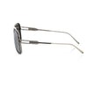Frankie Morello Black Metallic Fiber Men Sunglass