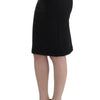 GF Ferre Black Straight Pencil Skirt