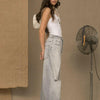 Don The Fuller Gray Cotton Jeans & Pant