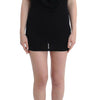 Roccobarocco Black Embellished Jersey Mini Sheath Short Dress