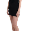 Roccobarocco Black Embellished Jersey Mini Sheath Short Dress