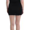Roccobarocco Black Embellished Jersey Mini Sheath Short Dress