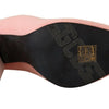 GCDS – Rosa Wildleder-Stiefeletten mit Logo und Blockabsatz