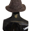 Dolce & Gabbana Gray Melange Blended Textured Tweed Hat