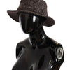 Dolce & Gabbana Gray Melange Blended Textured Tweed Hat