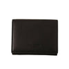Dolce & Gabbana Black Leather Trifold Purse Belt Strap Multi Kit Wallet