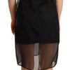 Dolce & Gabbana Black Silk Stretch Crystal Sheath Mini Dress