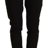 Dolce &amp; Gabbana – Schwarze Skinny-Jeans aus Baumwollstretch