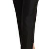 Pantalon court en soie chic Dolce &amp; Gabbana en noir intemporel