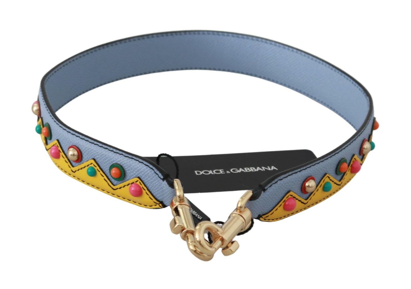 Dolce & Gabbana Blue Handbag Accessory Shoulder Strap Leather