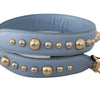 Dolce & Gabbana Blue Leather Handbag Accessory Shoulder Strap