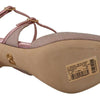 Dolce & Gabbana Pink Glittered Strappy Sandals Mary Jane Shoes