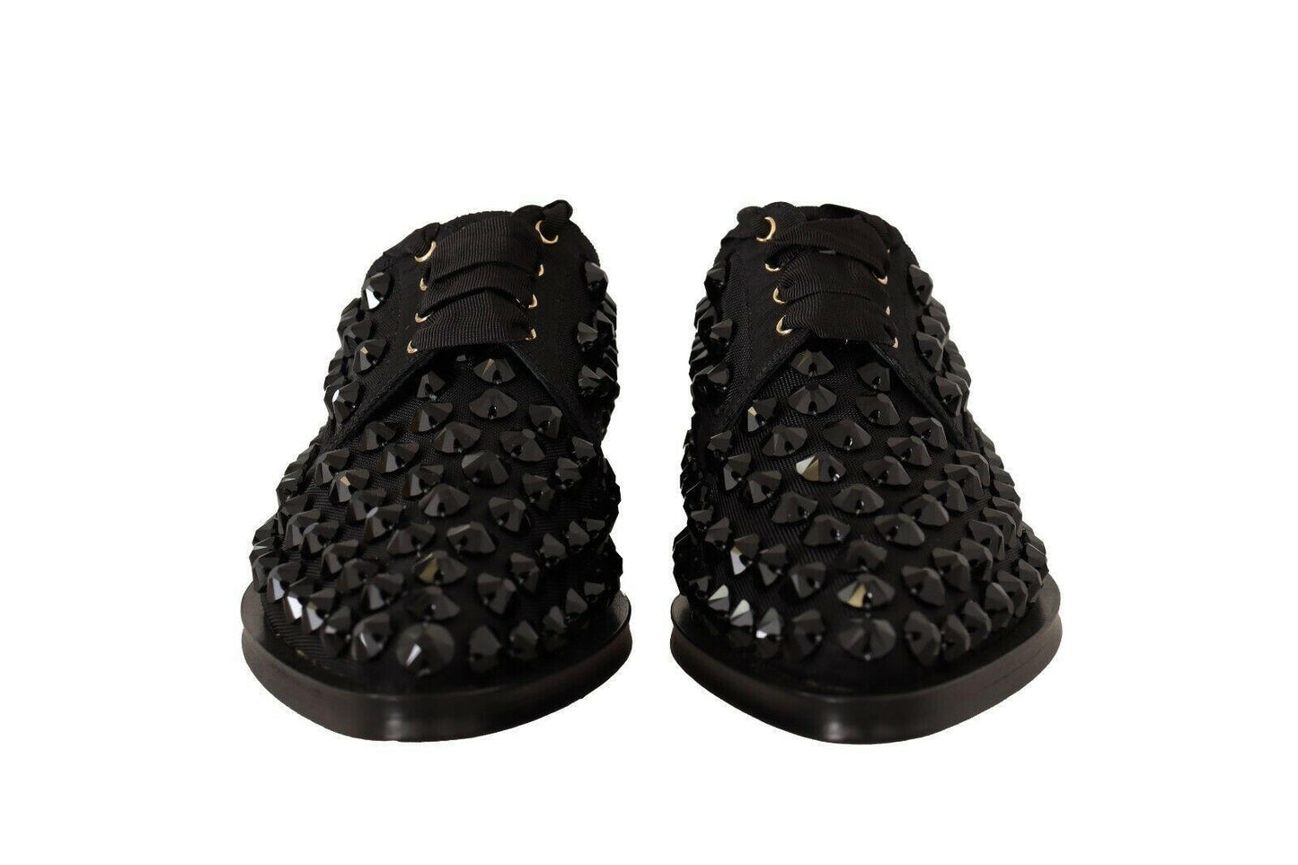 Dolce &amp; Gabbana Élégantes ballerines à lacets en gros-grain ornées de bijoux