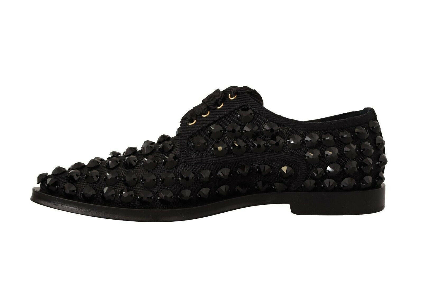 Dolce &amp; Gabbana Élégantes ballerines à lacets en gros-grain ornées de bijoux