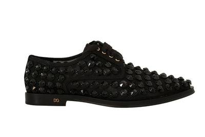 Dolce &amp; Gabbana Élégantes ballerines à lacets en gros-grain ornées de bijoux