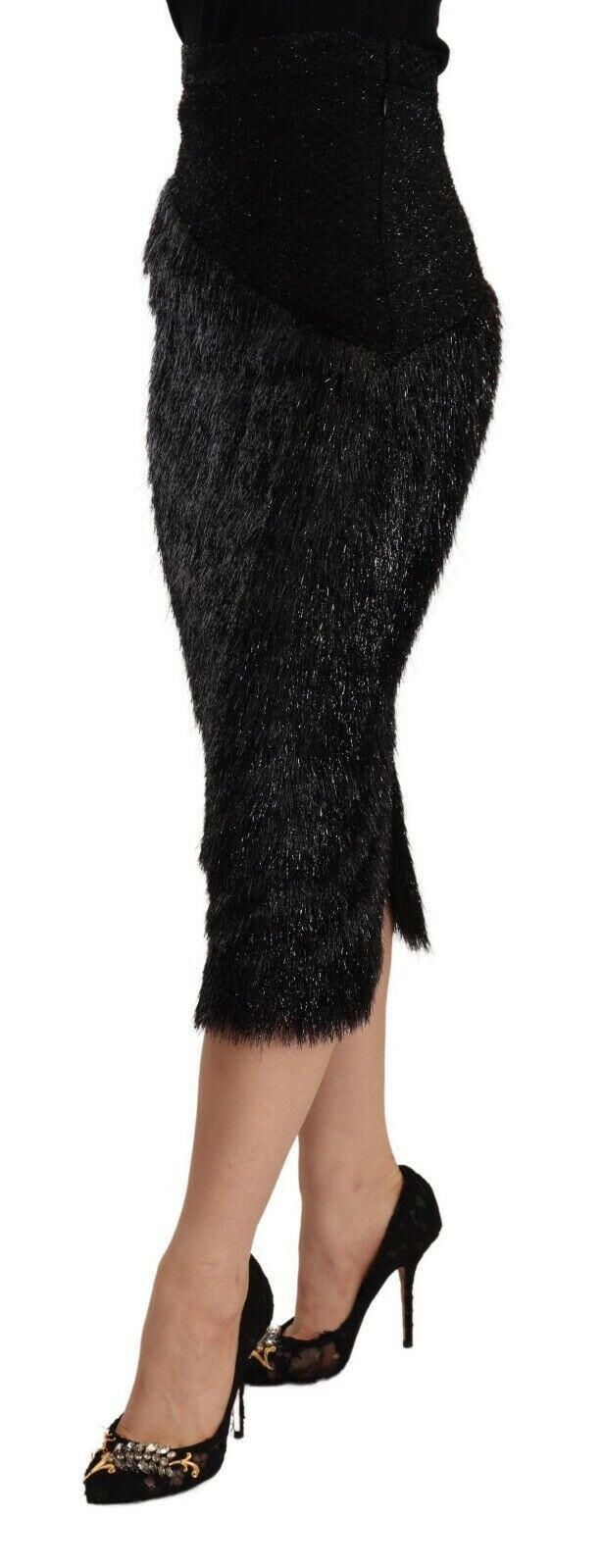 Jupe crayon mi-longue taille haute élégante de Masha Ma