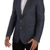 Dolce & Gabbana Blue Linen Cotton Jacket TAORMINA Blazer