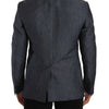 Dolce & Gabbana Blue Linen Cotton Jacket TAORMINA Blazer