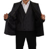 Dolce & Gabbana Gray Double Breasted 2 Piece SICILIA Blazer