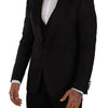Dolce & Gabbana Black Slim Fit 2 Piece SICILIA Blazer