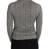 Dolce & Gabbana Black White Wool Top Cardigan Sweater