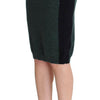 MILA SCHÖN Green Wool Blend Pencil Skirt