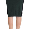 MILA SCHÖN Green Wool Blend Pencil Skirt