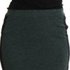 MILA SCHÖN Green Wool Blend Pencil Skirt