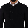 Dolce & Gabbana Gray Alpaca Button Down Men Coat Jacket