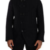 Dolce & Gabbana Gray Alpaca Button Down Men Coat Jacket
