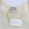 PINK MEMORIES Beige Cotton Blend Knitted Sleeveless Sweater