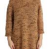 PINK MEMORIES Brown Wool Blend Knitted Oversize Sweater